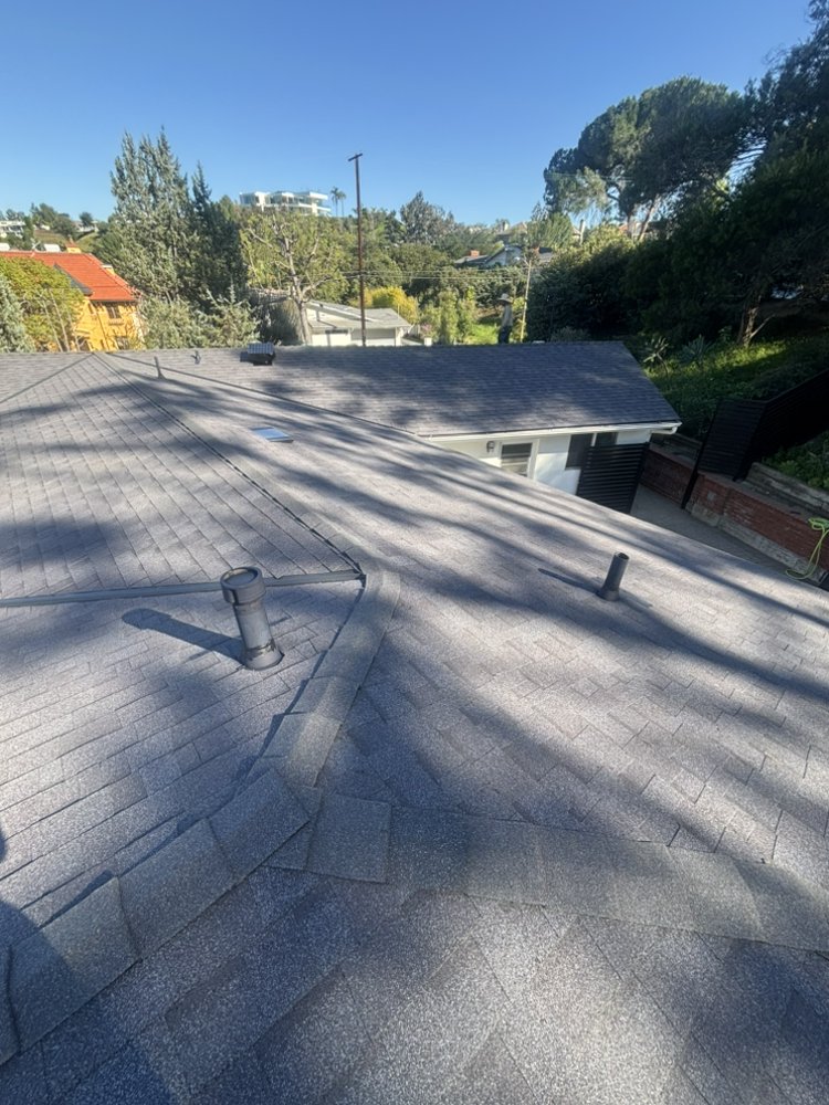 Complete new roof installation in Encino by Crown Roofing and Repairs Inc