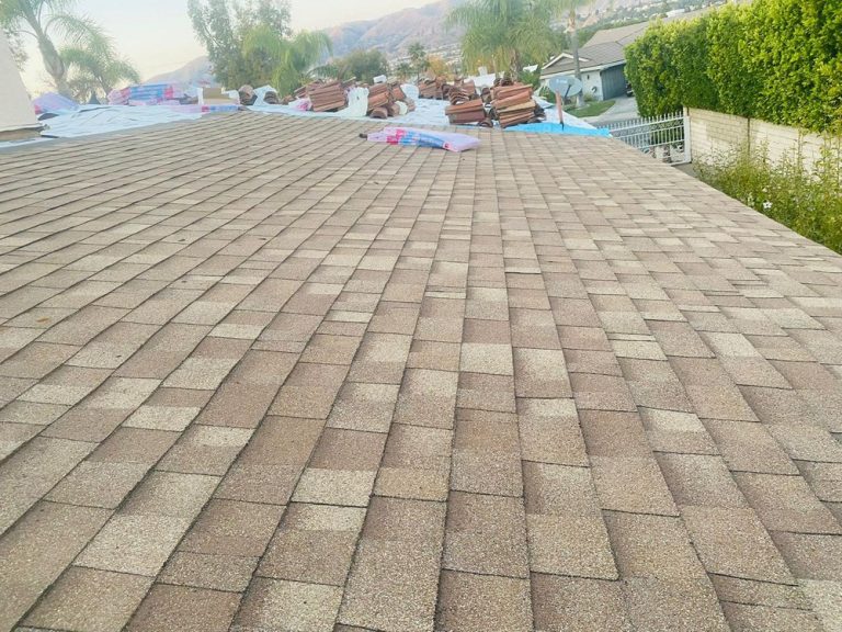 Shingle and tile re-roof in Granada Hills by Crown Roofing and Repairs Inc