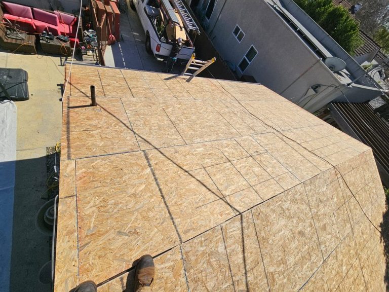 Complete re-roof with all new plywood in North Hollywood by Crown Roofing and Repairs Inc