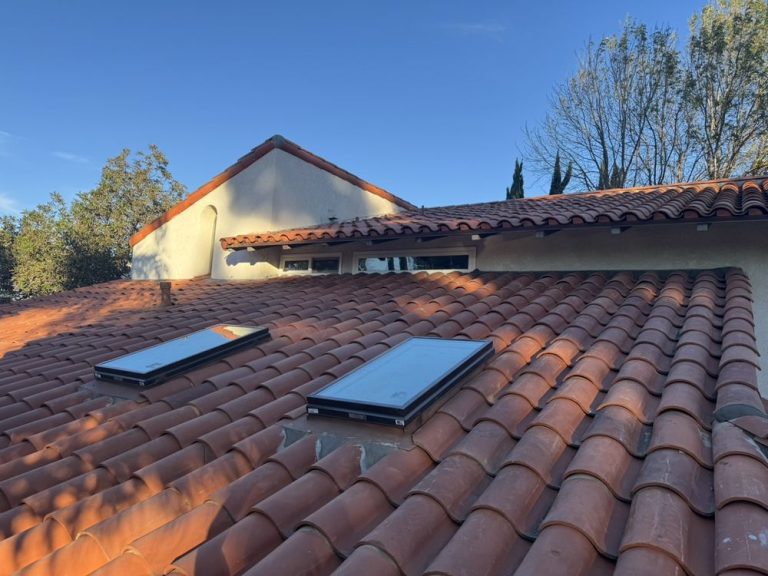 Complete tile lift and relay with new tile underlayment by Crown Roofing and Repairs Inc